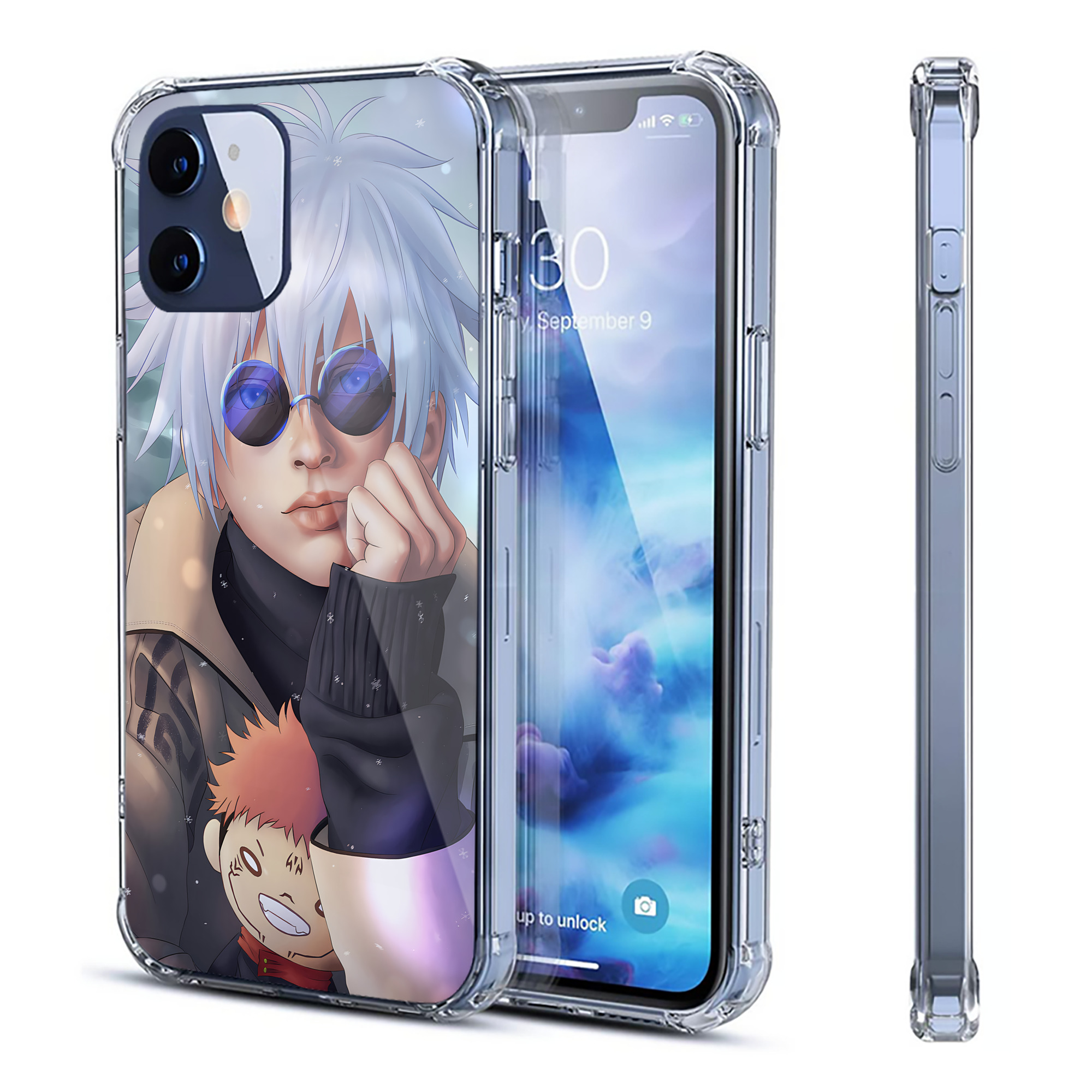 （画像用） 呪術廻戦 Jujutsu Kaisen 【iPhone 12シリーズ対応】透明スマホケース（クリアソフトケース）